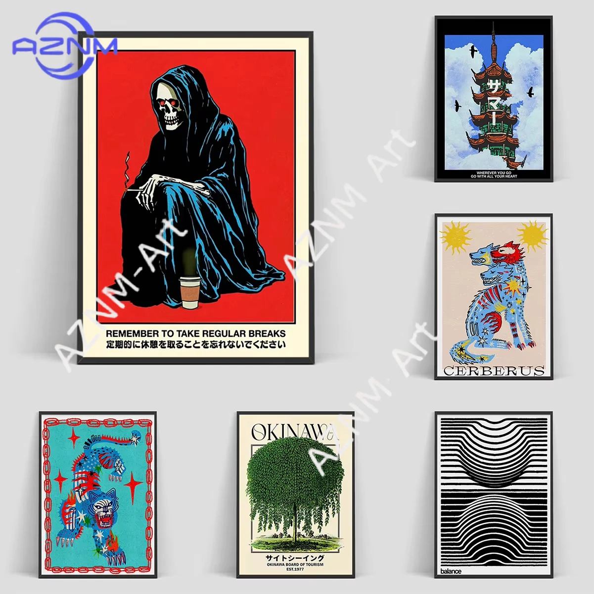 Japan Okinawa Green Tourism Willow Sunset Canvas Poster Ghost Tiger Wall Art Prints for Modern Living Room Halloween Home Decor
Japan Okinawa Green Tourism Willow Sunset Canvas Poster Ghost Tiger Wall Art Prints for Modern Living Room Halloween Home Decor