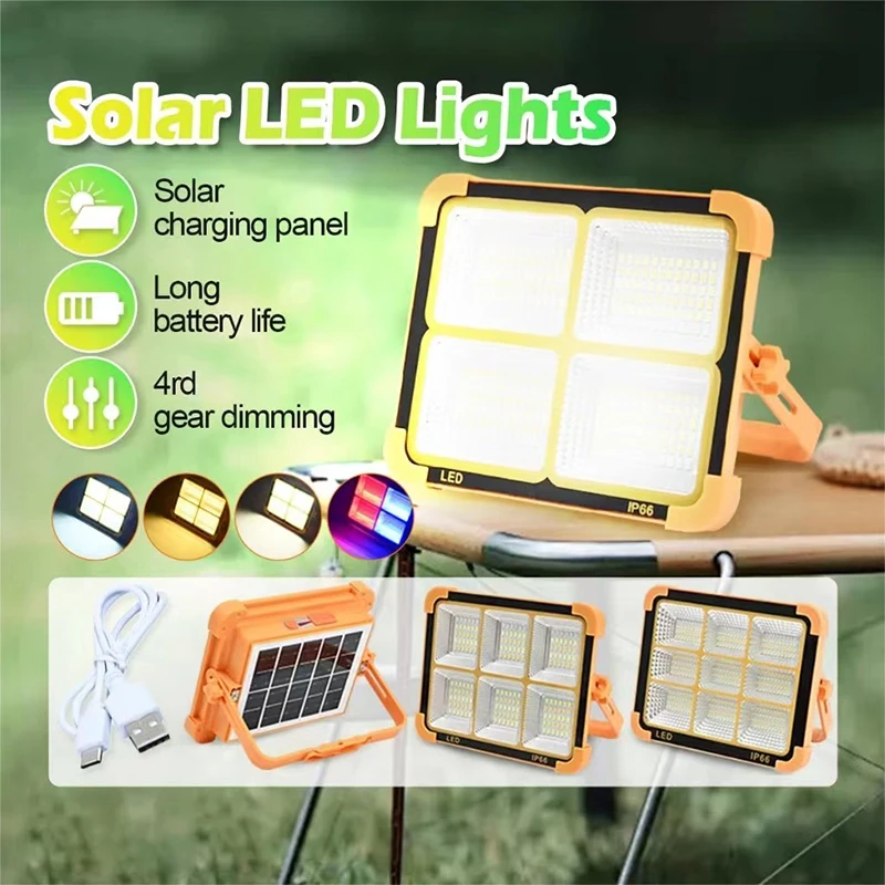 New Rechargeable Solar Flood Light Outdoor Portable LED Reflector Spotlight Rechargeable Projector Floodlight Construction Lamp
New Rechargeable Solar Flood Light Outdoor Portable LED Reflector Spotlight Rechargeable Projector Floodlight Construction Lamp