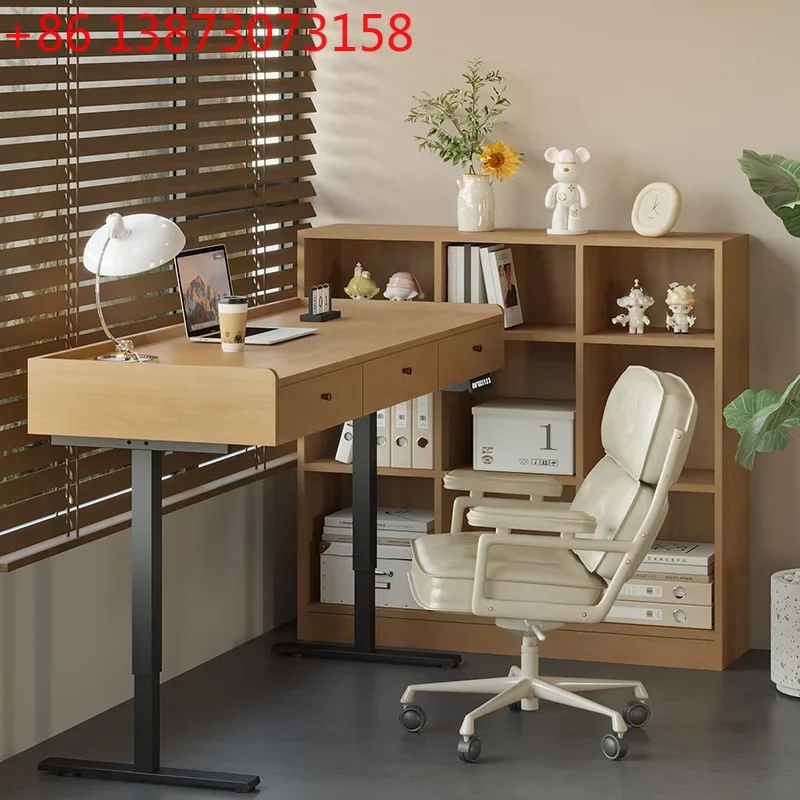 Solid wood electric lifting table double lowering computer table study table
Solid wood electric lifting table double lowering computer table study table