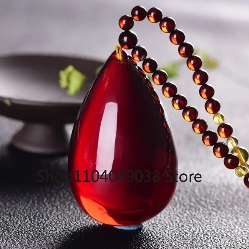 Baltic Sea Red Blood Pearl Water Droplet Pendant Amber Honey Wax No Leakage Versatile Pendant Jewelry Wholesaler
Baltic Sea Red Blood Pearl Water Droplet Pendant Amber Honey Wax No Leakage Versatile Pendant Jewelry Wholesaler
