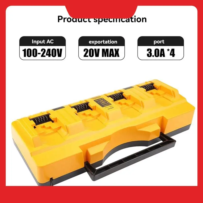 Portable 4-Slot Charger DCB104 Replacement Charger For Dewalt 20V Compatible With Multiple Dewalt Batteries UK Plug
Portable 4-Slot Charger DCB104 Replacement Charger For Dewalt 20V Compatible With Multiple Dewalt Batteries UK Plug