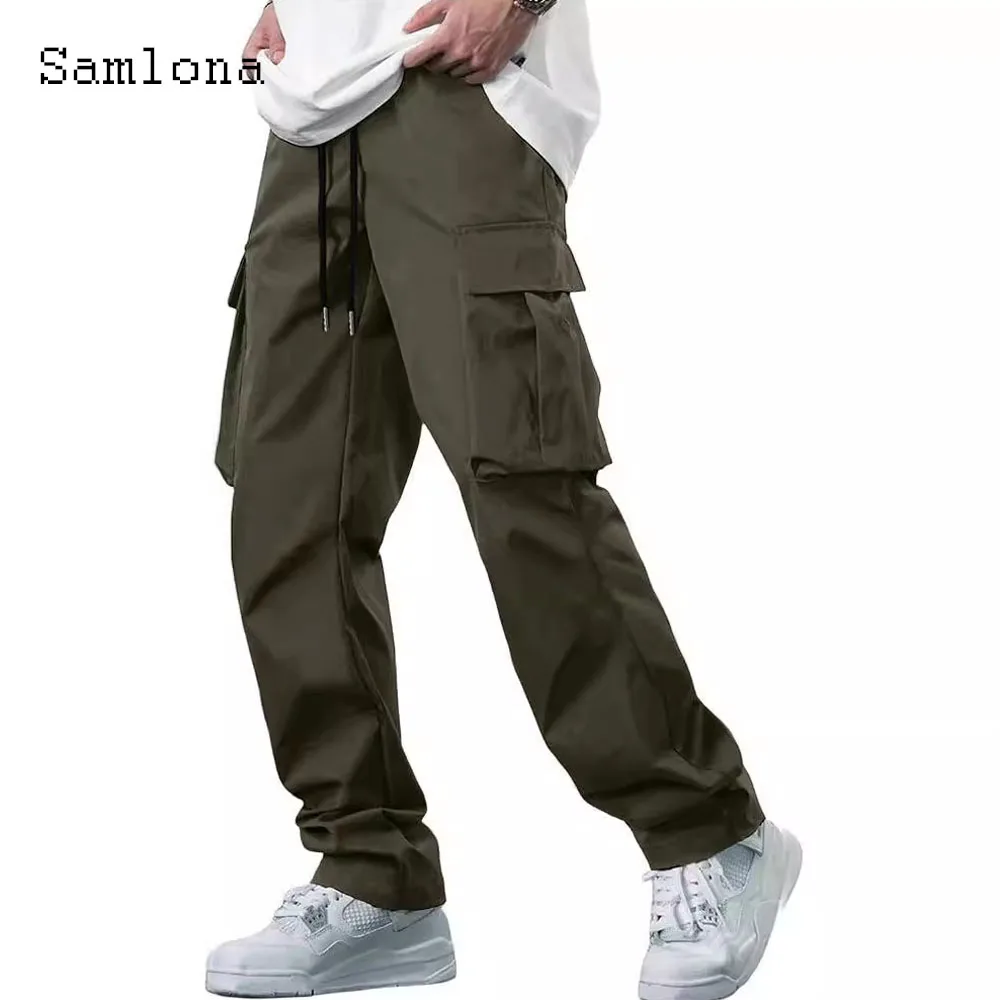 2025 Women Stand Pocket Casual Straight Pants Army Green Basic Trousers Plus Size Womens Elastic Waist Fashion Cargo Pants New
2025 Women Stand Pocket Casual Straight Pants Army Green Basic Trousers Plus Size Womens Elastic Waist Fashion Cargo Pants New