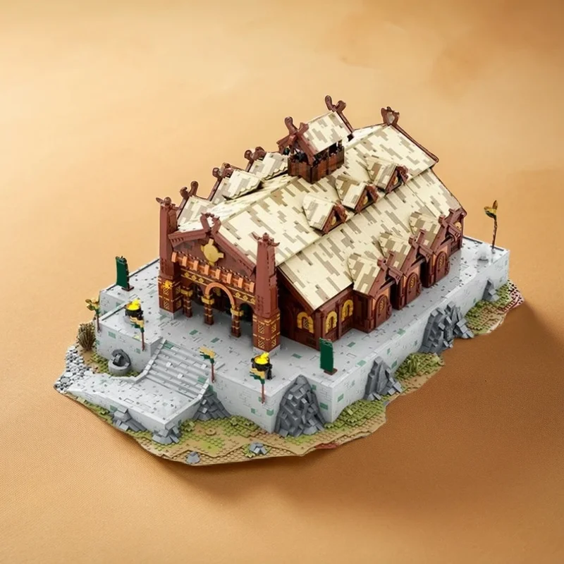 10029PCS MOC Fantasy Movie Ucs Meduseld Golden Hall Edoras Model Custom Building Blocks DIY Assembly Display Gift Decor Build
10029PCS MOC Fantasy Movie Ucs Meduseld Golden Hall Edoras Model Custom Building Blocks DIY Assembly Display Gift Decor Build