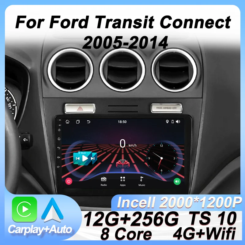 Car Radio Multimedia Video Player For Ford Transit Connect 2005 - 2014 Android 14 2 Din Carplay Autoradio GPS 8 Core GPS 4G Wifi
Car Radio Multimedia Video Player For Ford Transit Connect 2005 - 2014 Android 14 2 Din Carplay Autoradio GPS 8 Core GPS 4G Wifi