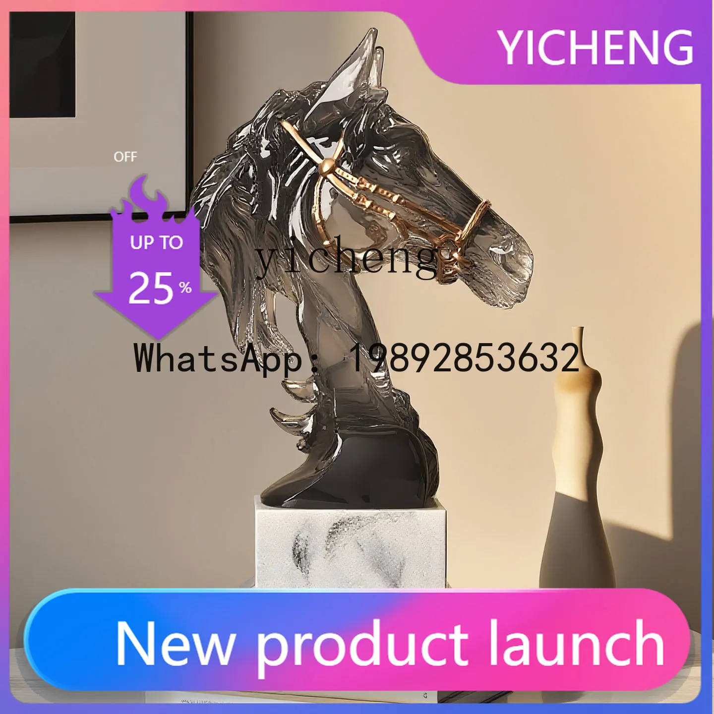 AB3 Horse Head Sculpture Ornament for Living Room TV Cabinet Entrance Office Wine Cabinet Decoration
AB3 Horse Head Sculpture Ornament for Living Room TV Cabinet Entrance Office Wine Cabinet Decoration