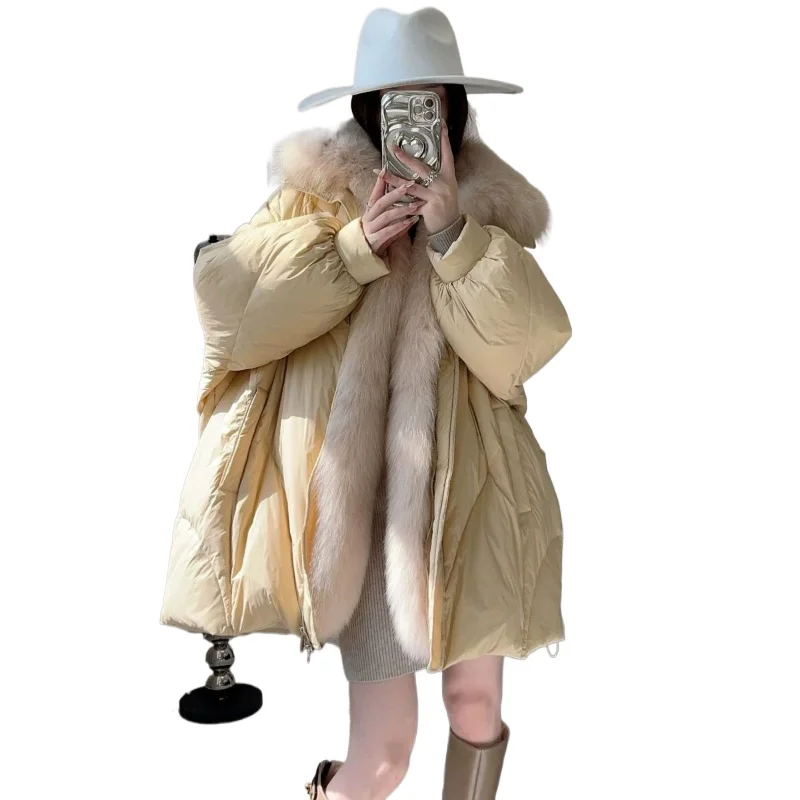 Средний и длинный меховой воротник, новый модный, удобный и красивый свободный толстый пуховик, зимняя съемная шерстяная куртка
Средний и длинный меховой воротник, новый модный, удобный и красивый свободный толстый пуховик, зимняя съемная шерстяная куртка