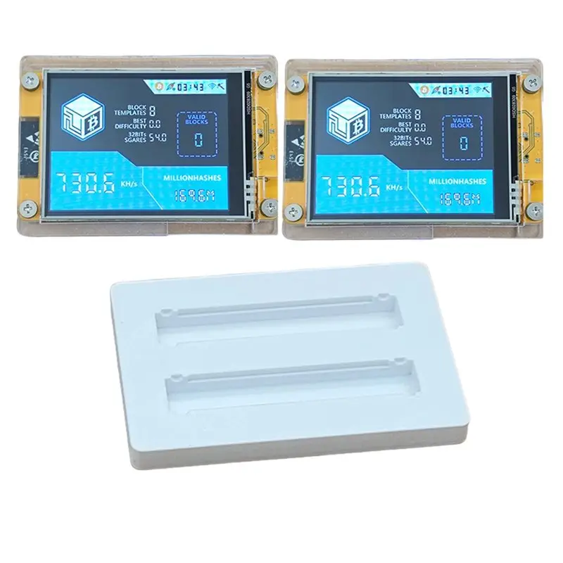 AS94-Upgraded 2X 735Khz/S BTC Solo Miner 2.8 Inch Smart Display Bitcoin Crypto Miner Nerdminer+ Base Bracket Nmminer With Touch
AS94-Upgraded 2X 735Khz/S BTC Solo Miner 2.8 Inch Smart Display Bitcoin Crypto Miner Nerdminer+ Base Bracket Nmminer With Touch
