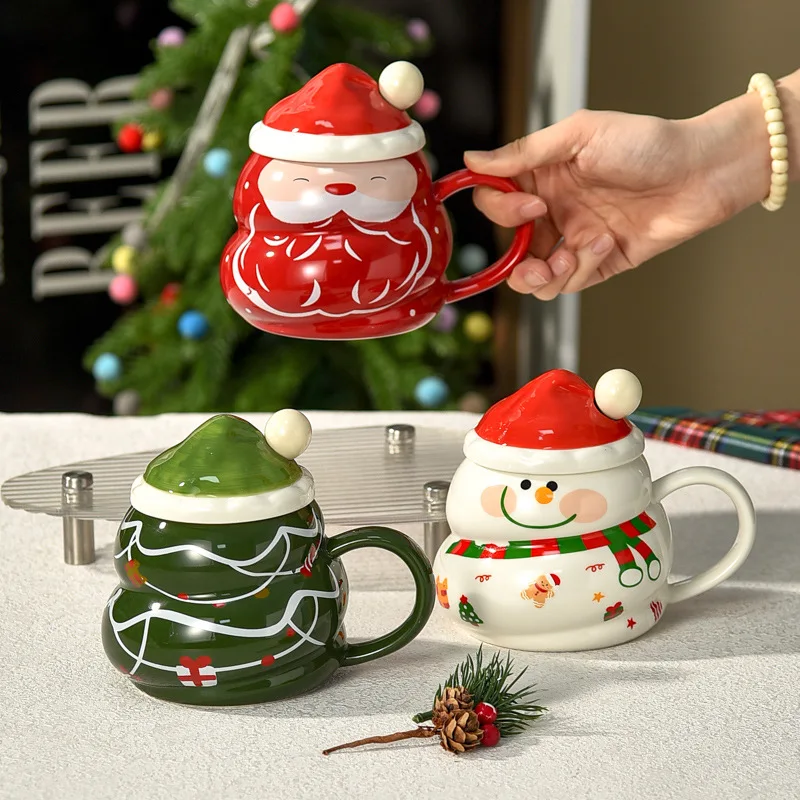 Artistic Creative Ceramic Mug With Lid And Spoon Large Capacity Household Use For Girls Santa Claus Themed High Aesthetic
Artistic Creative Ceramic Mug With Lid And Spoon Large Capacity Household Use For Girls Santa Claus Themed High Aesthetic
