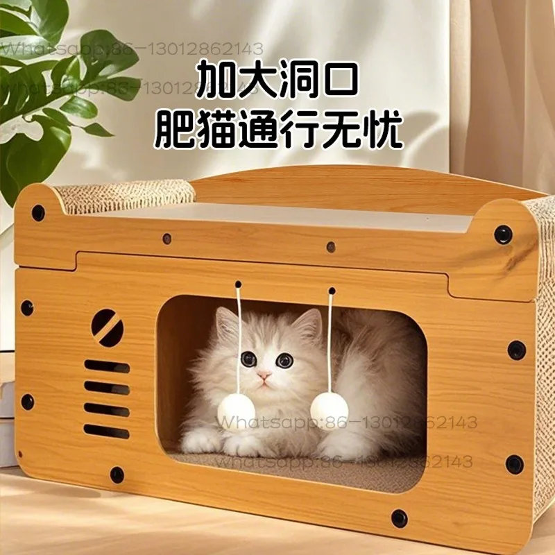 Non-Shedding Wear Resistant Cat Scratcher House All Season Universal Corrugated Cardboard Cat Hideaway Villa Shelter
Non-Shedding Wear Resistant Cat Scratcher House All Season Universal Corrugated Cardboard Cat Hideaway Villa Shelter