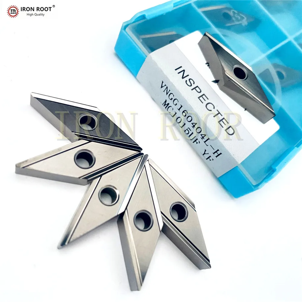 IRON ROOT Turning Insert 10P VNGG160408 ,VNGG160404,-L-H MC1015UF CNC Lathe Insert Cermet Insert for MVJNR/L Turning Tool Holder
IRON ROOT Turning Insert 10P VNGG160408 ,VNGG160404,-L-H MC1015UF CNC Lathe Insert Cermet Insert for MVJNR/L Turning Tool Holder