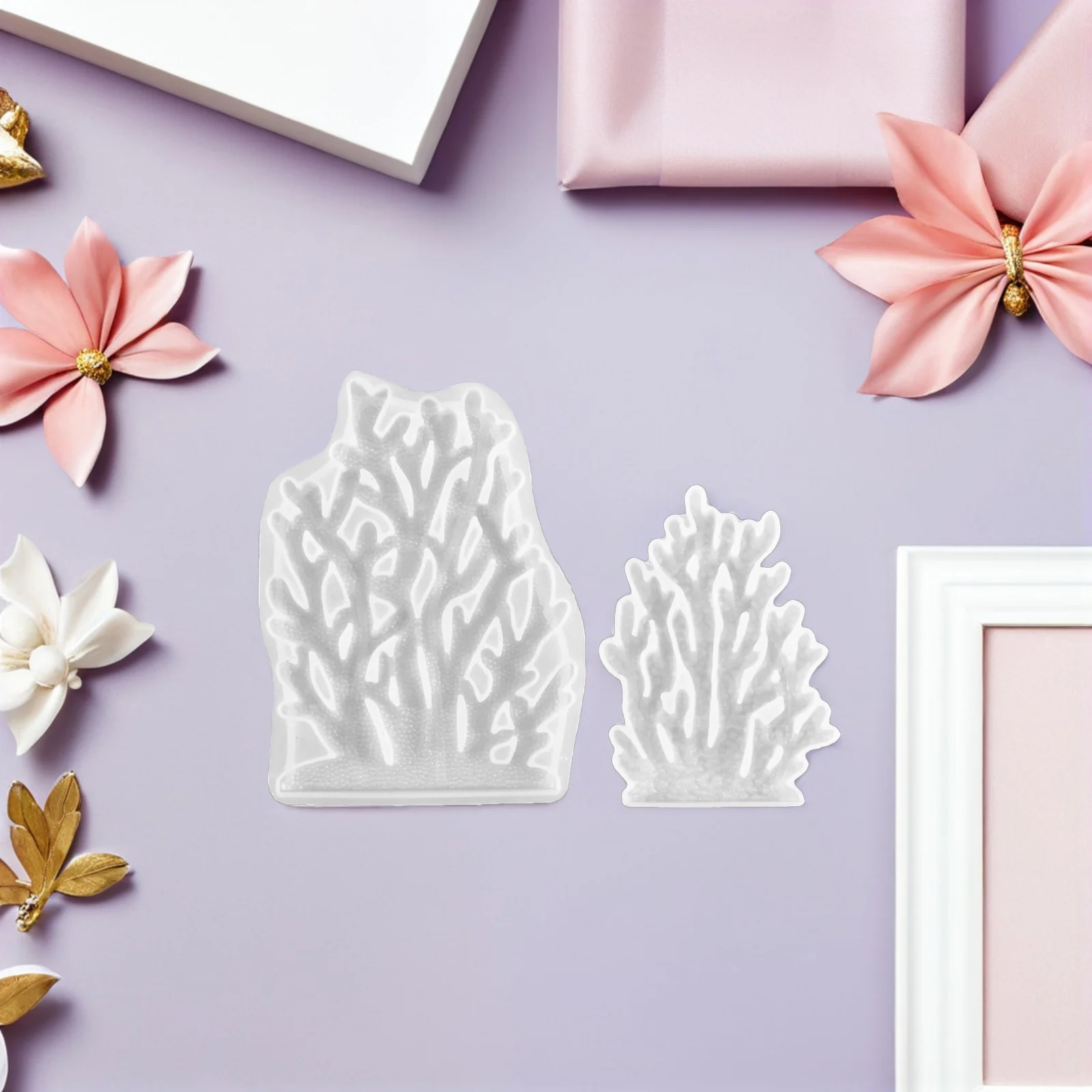 4Pcs Silicone Coral Reef Mold for DIY Resin Art and Home Decor - Reusable Marine Craft Mold for Polymer Clay Chocolate Fondant
4Pcs Silicone Coral Reef Mold for DIY Resin Art and Home Decor - Reusable Marine Craft Mold for Polymer Clay Chocolate Fondant