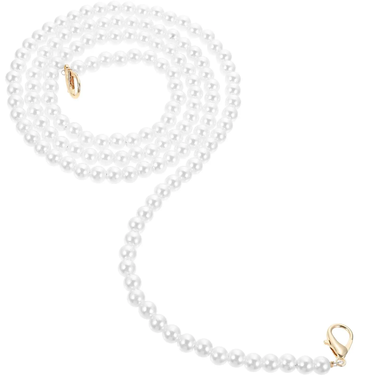 Pearl Chain 110cm 8mm Gold Clasp Handbag Replacement Chain Pearl Design Bag Belt DIY Accessories Shoulder Bags Decor
Pearl Chain 110cm 8mm Gold Clasp Handbag Replacement Chain Pearl Design Bag Belt DIY Accessories Shoulder Bags Decor