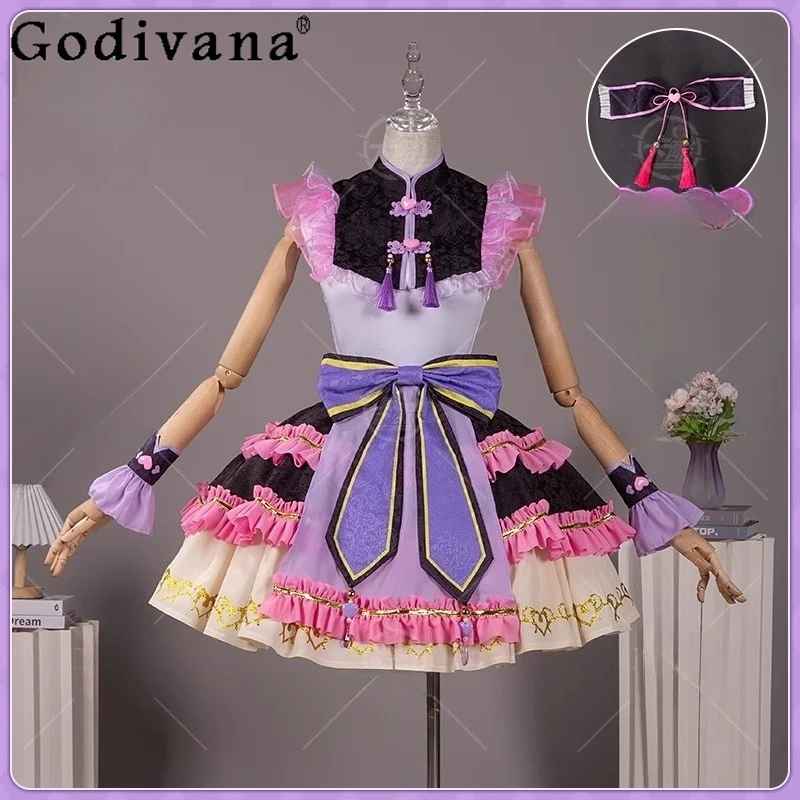 Chinese Gothic Style Skirt Suits for Women Hallowmas Christmas Cosplay Anime Costume Ladies Role Play Sweet Cos Outfits
Chinese Gothic Style Skirt Suits for Women Hallowmas Christmas Cosplay Anime Costume Ladies Role Play Sweet Cos Outfits