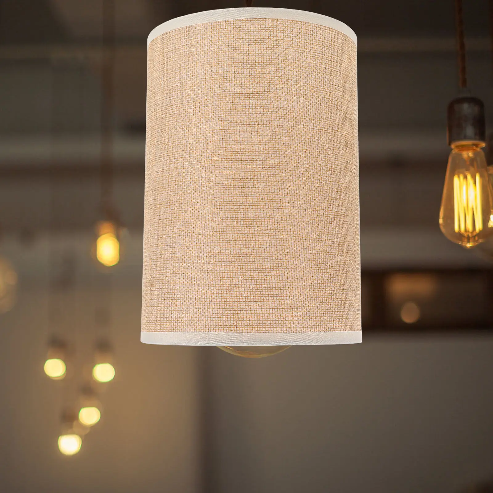 Boho Burlap Linen Drum Lamp Shade Rustic Fabric Lampshade for Bedside Table Floor Lamp Use Lampshades for Floor Lamps
Boho Burlap Linen Drum Lamp Shade Rustic Fabric Lampshade for Bedside Table Floor Lamp Use Lampshades for Floor Lamps