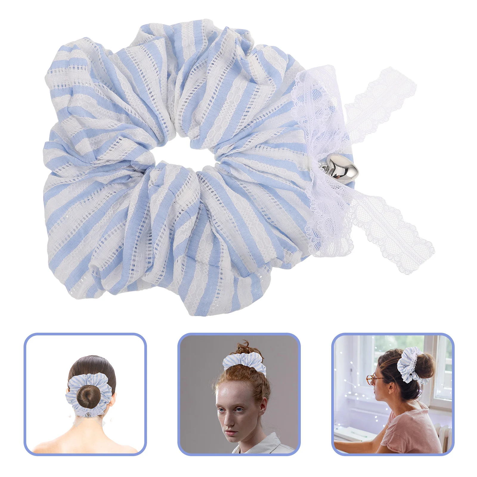 No Damage Hair Scrunchies Striped Elastic Bands Soft Ponytail Holder Accessories for Girls Korean Style
No Damage Hair Scrunchies Striped Elastic Bands Soft Ponytail Holder Accessories for Girls Korean Style