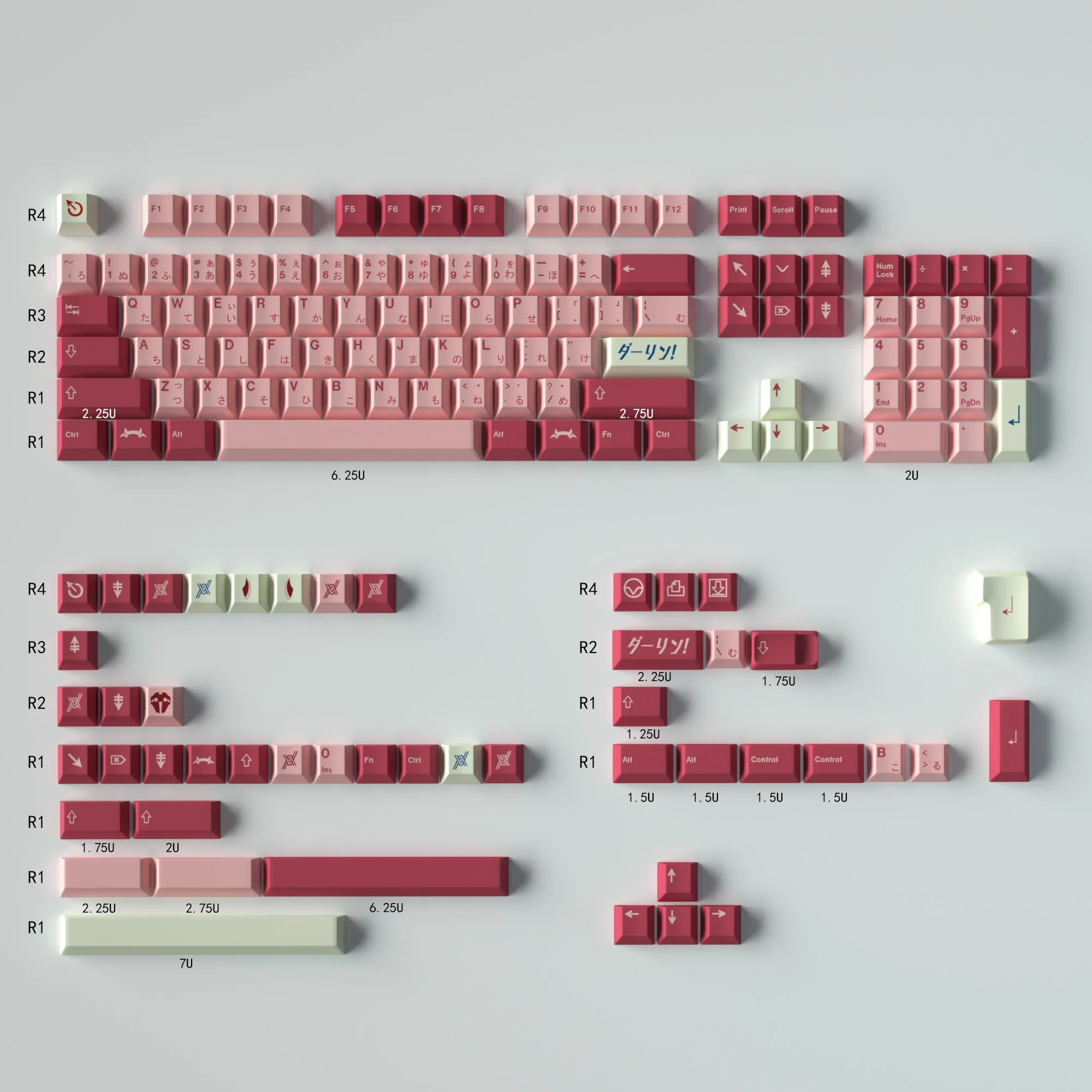 Keycap powder/blue PBT sublimation full set of original factory-adapted mechanical keyboard
Keycap powder/blue PBT sublimation full set of original factory-adapted mechanical keyboard