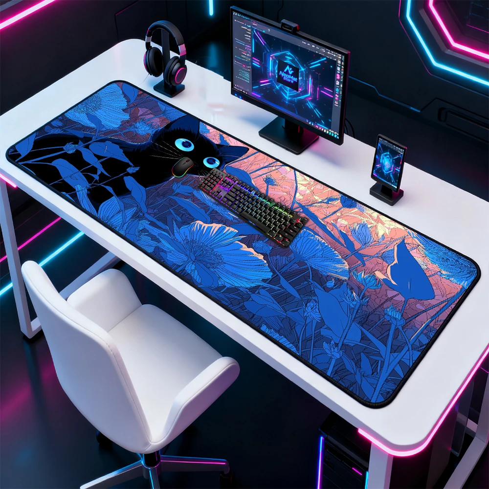 Floral Mouse Pad Large XXL Keyboard Mat 120x60 XXXL Black Cat Flowers Desk Mat Gaming Aesthetic Computer Accessories Mousemat
Floral Mouse Pad Large XXL Keyboard Mat 120x60 XXXL Black Cat Flowers Desk Mat Gaming Aesthetic Computer Accessories Mousemat