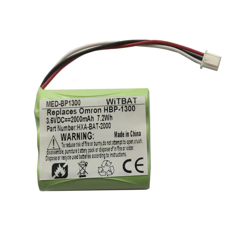 For Omron HBP-1300 HBP-1320 Electronic Sphygmomanometer Replacement Battery HXA-BAT-2000
For Omron HBP-1300 HBP-1320 Electronic Sphygmomanometer Replacement Battery HXA-BAT-2000