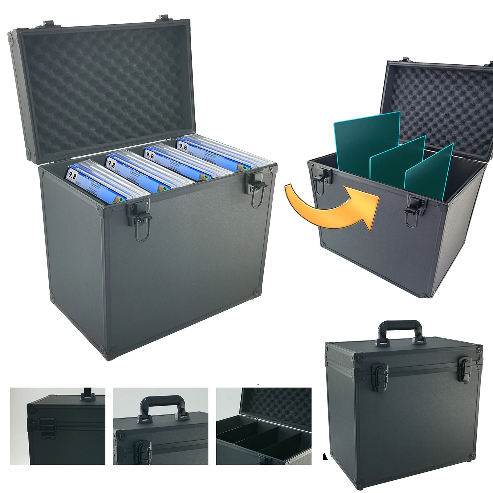Graded Comic Book Slab Storage Case Display Stand Trading Comics Book Holders Organizers Bin for CGC Comic Book Slab, Up to 28
Graded Comic Book Slab Storage Case Display Stand Trading Comics Book Holders Organizers Bin for CGC Comic Book Slab, Up to 28