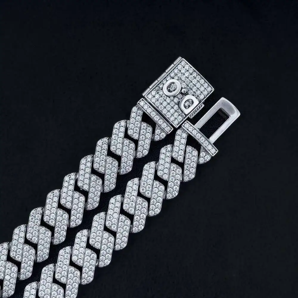 Luxury Best Price Width 925 Sterling Silver Vvs Moissanite New Exquisite Custom Cuban Necklace Hip Hop Rapper Jewelry for Men Gi
Luxury Best Price Width 925 Sterling Silver Vvs Moissanite New Exquisite Custom Cuban Necklace Hip Hop Rapper Jewelry for Men Gi