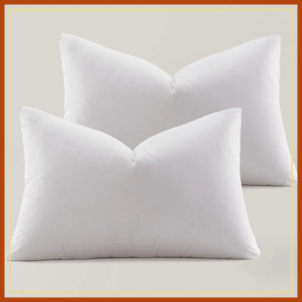 Ultra Soft Down Pillow Standard Size Set of 2, Premium Down Filled Bed Pillow, 100% Cotton Shell 500 Thread Count 700 Fill Power, Hotel Collection 20" x 26"
Ultra Soft Down Pillow Standard Size Set of 2, Premium Down Filled Bed Pillow, 100% Cotton Shell 500 Thread Count 700 Fill Power, Hotel Collection 20" x 26"