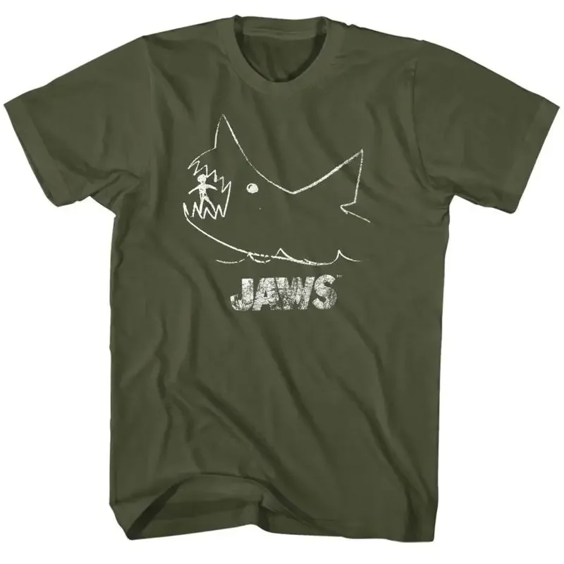 Jaws Shark Attack Distressed Graphic Tee Men's Short Sleeve Round Neck T-Shirt
Jaws Shark Attack Distressed Graphic Tee Men's Short Sleeve Round Neck T-Shirt