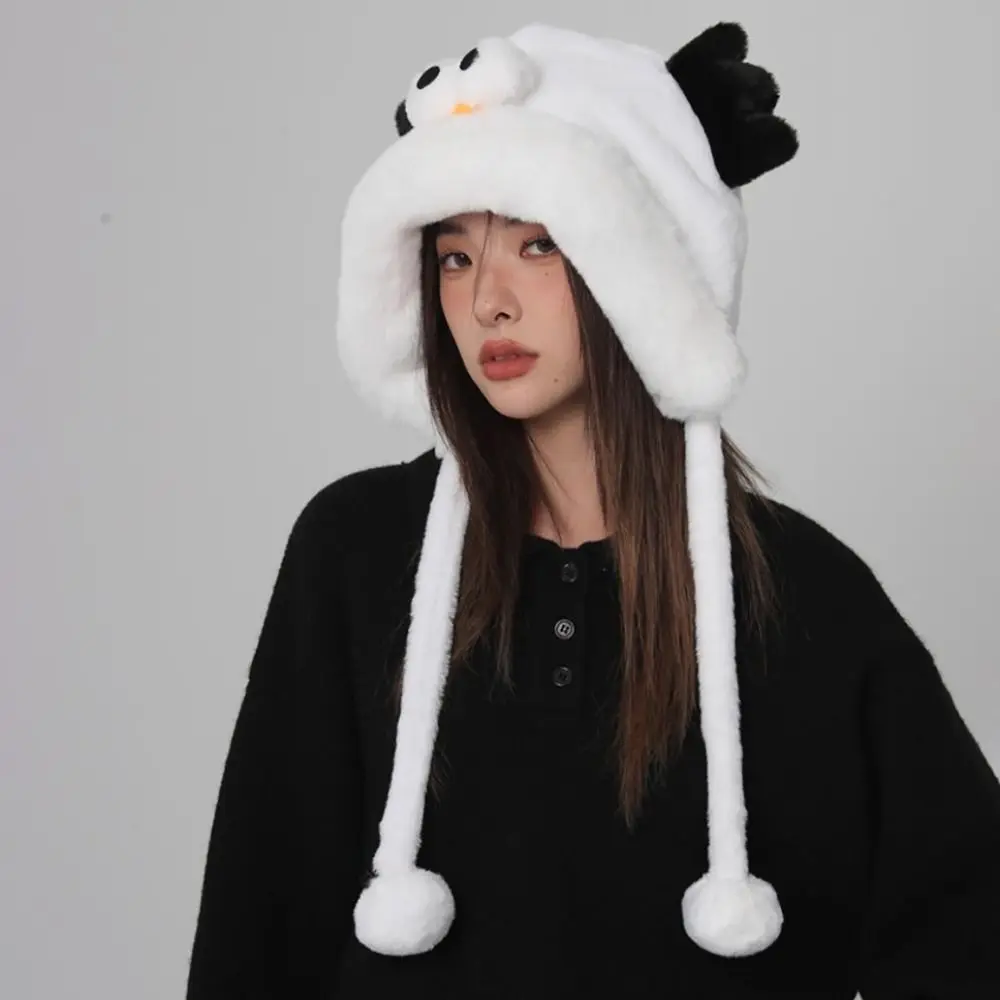 Bird Eyes Hat Scarf Set Comfortable Brimless with 2 Plush Balls Warm Scarf Cartoon Plush Bonnet Caps Women Girls
Bird Eyes Hat Scarf Set Comfortable Brimless with 2 Plush Balls Warm Scarf Cartoon Plush Bonnet Caps Women Girls