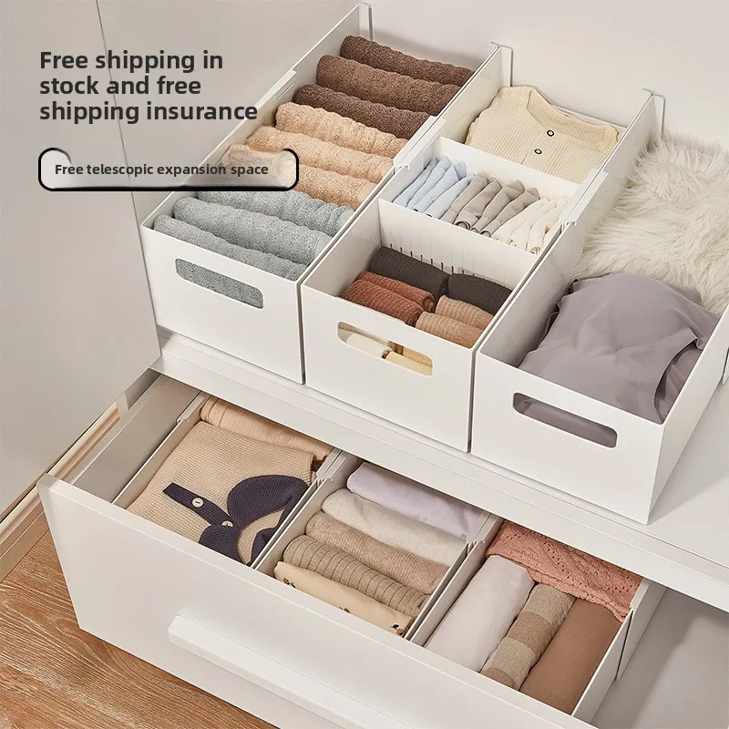 Underwear storage box retractable household underwear clothes socks grid storage basket large storage clothes drawer type
Underwear storage box retractable household underwear clothes socks grid storage basket large storage clothes drawer type