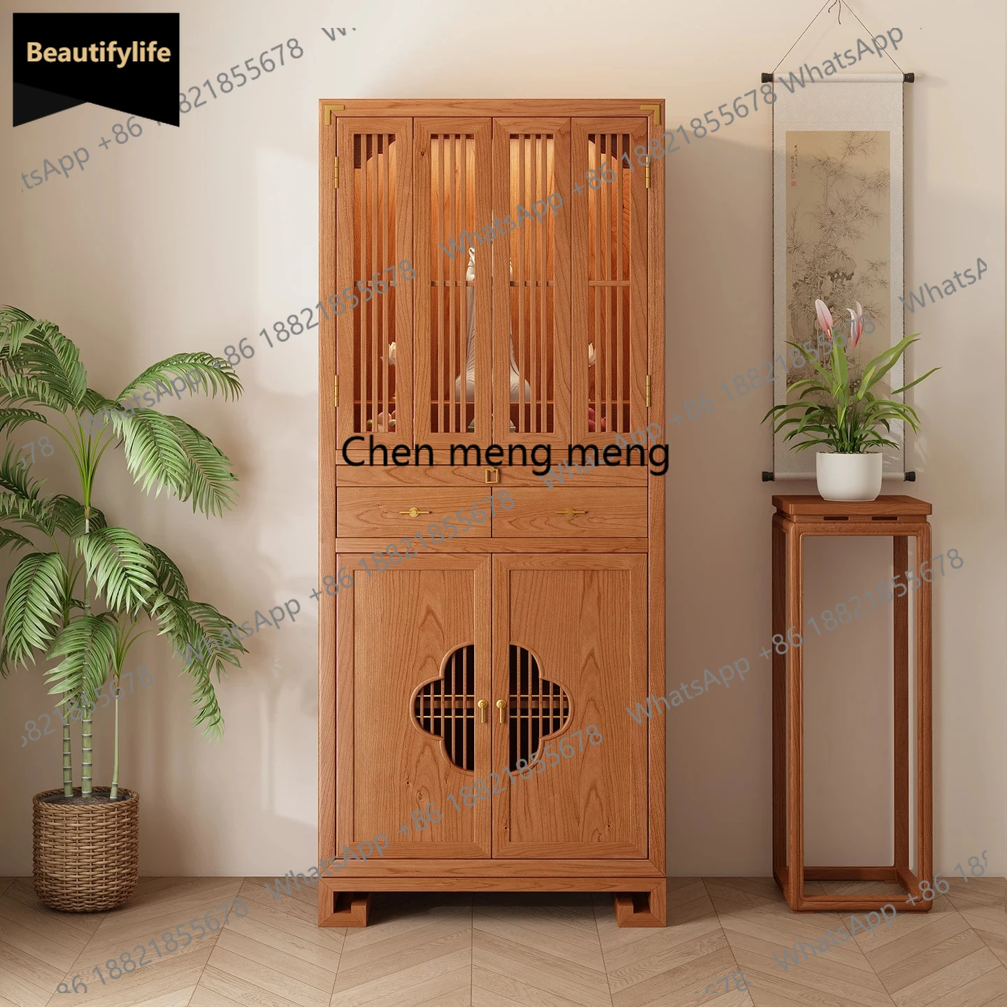Buddhist Altar New Chinese Style Modern Standing Cabinet Solid Wood Buddha Cabinet Altar Table Cabinet God of Wealth c139
Buddhist Altar New Chinese Style Modern Standing Cabinet Solid Wood Buddha Cabinet Altar Table Cabinet God of Wealth c139