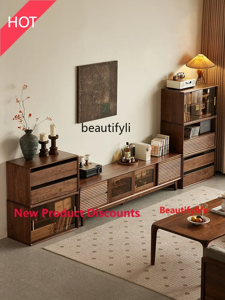 MM45 North America Black Walnut Solid Wood Nordic Simple TV Stand Living Room Home Floor Cabinet
MM45 North America Black Walnut Solid Wood Nordic Simple TV Stand Living Room Home Floor Cabinet