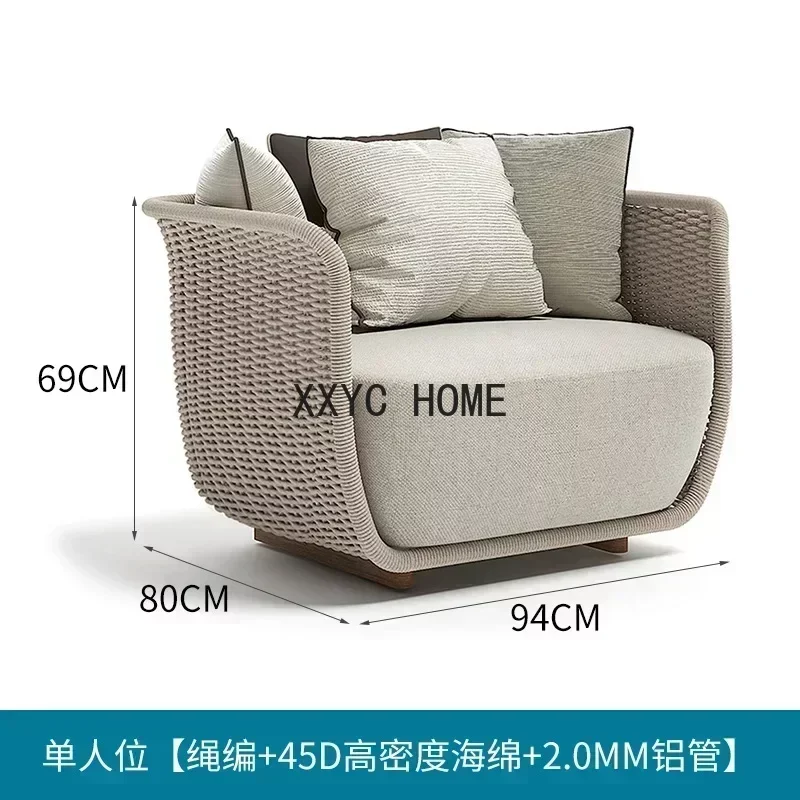 Outdoor Sofa Nordic Courtyard Garden Design Outdoor Desk-Chair Overhead Layer Rope Sofa
Outdoor Sofa Nordic Courtyard Garden Design Outdoor Desk-Chair Overhead Layer Rope Sofa