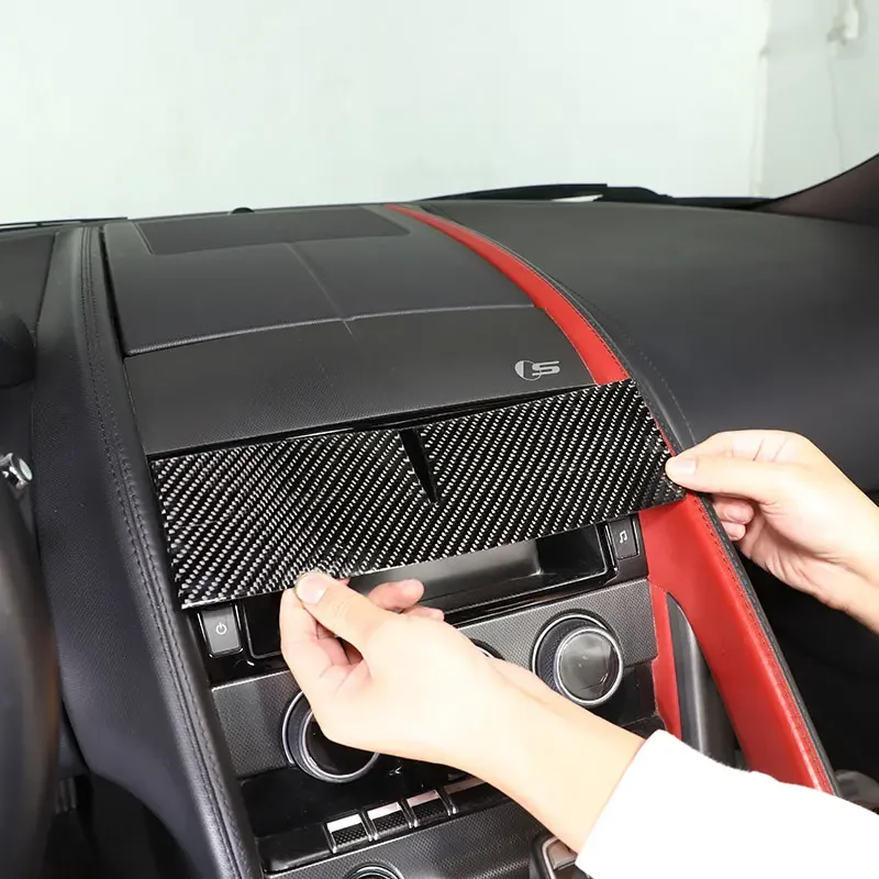 Мягкий чехол из углеродного волокна для Jaguar F-TYPE 2013-2022, центральное управление автомобиля, декоративная наклейка, автомобильные аксессуары
Мягкий чехол из углеродного волокна для Jaguar F-TYPE 2013-2022, центральное управление автомобиля, декоративная наклейка, автомобильные аксессуары