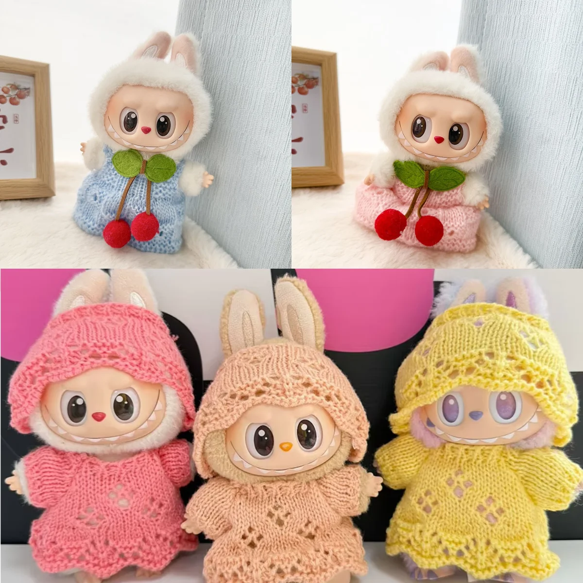 Одежда для куклы Labubu 17 см, модное ажурное платье, одежда для куклы, головные уборы в тон, аксессуары для кукол, маленькая одежда 
Одежда для куклы Labubu 17 см, модное ажурное платье, одежда для куклы, головные уборы в тон, аксессуары для кукол, маленькая одежда
