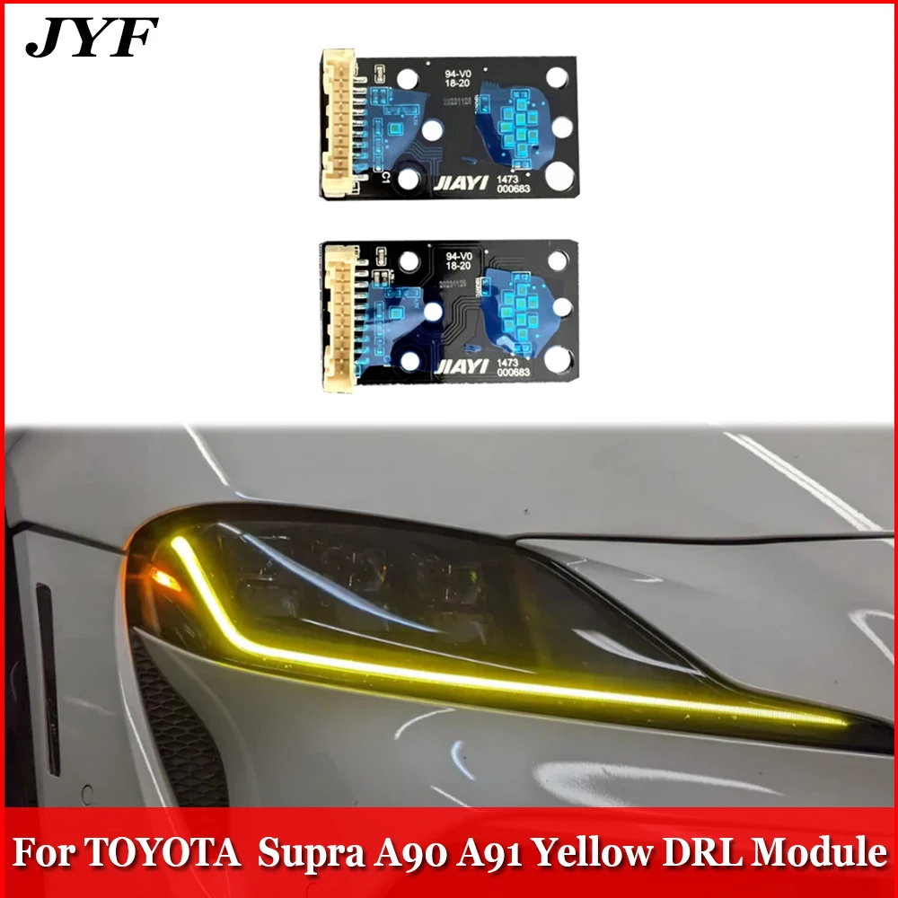 For Toyota supra A90 A91 Headlight Lemon Gold Yellow DRL LED Modules Daytime Running Light Signal Lamp Plug Play Accessories
For Toyota supra A90 A91 Headlight Lemon Gold Yellow DRL LED Modules Daytime Running Light Signal Lamp Plug Play Accessories