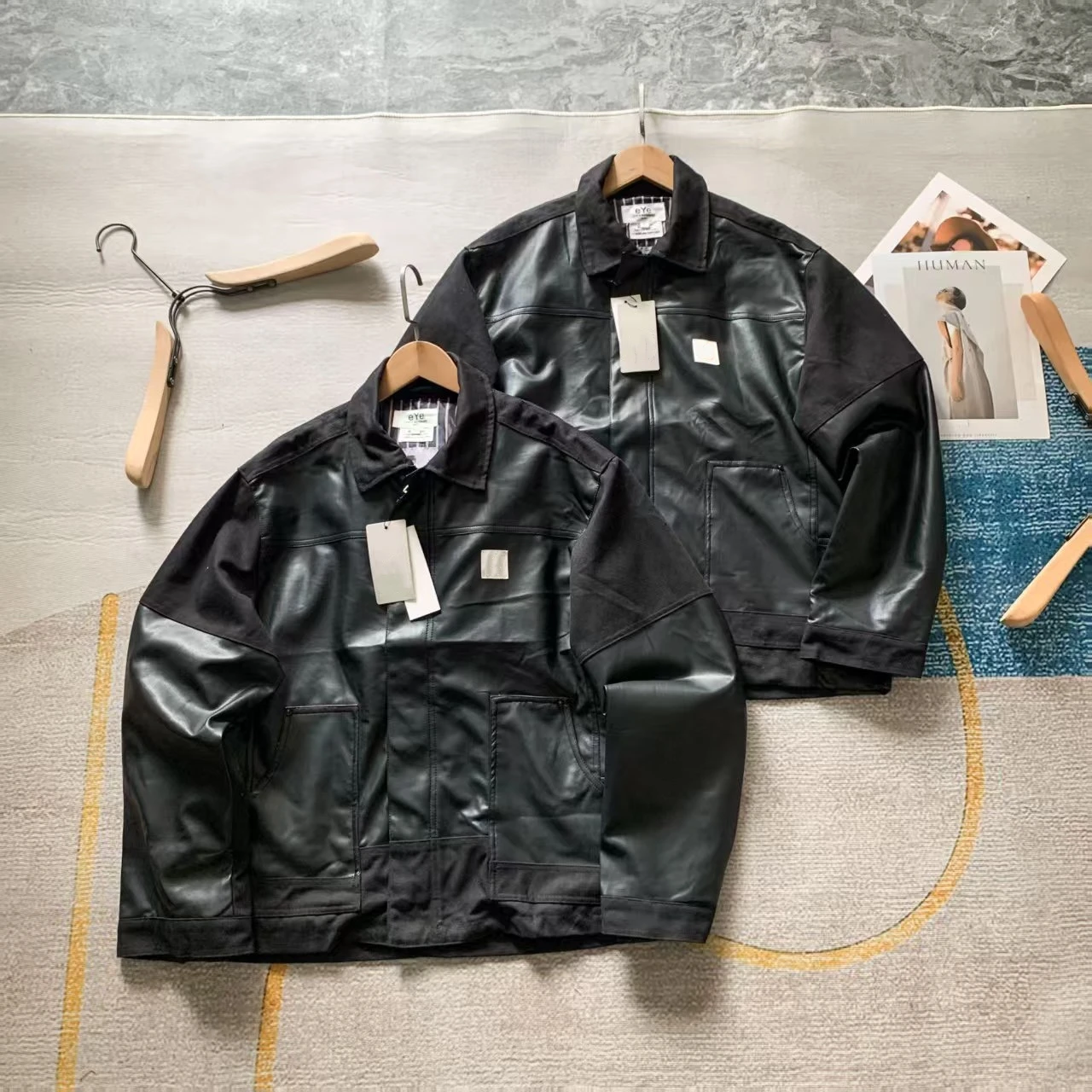 Кожаная куртка Collaboration Edition с воротником-стойкой, дизайнерская, простая, функциональная, верхняя одежда, мужская, приталенная, удлиненная...
Кожаная куртка Collaboration Edition с воротником-стойкой, дизайнерская, простая, функциональная, верхняя одежда, мужская, приталенная, удлиненная...