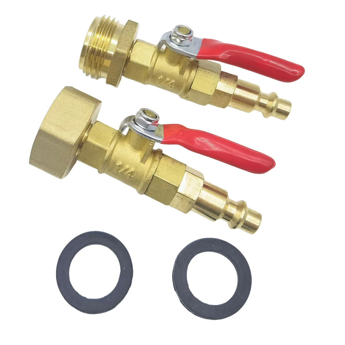 RV Winterize Blowout Adapter Kit, Sprinkler Wintering Blowout Adapter for 1/4In Quick Connect Plug 3/4In GHT Garden Hose
RV Winterize Blowout Adapter Kit, Sprinkler Wintering Blowout Adapter for 1/4In Quick Connect Plug 3/4In GHT Garden Hose