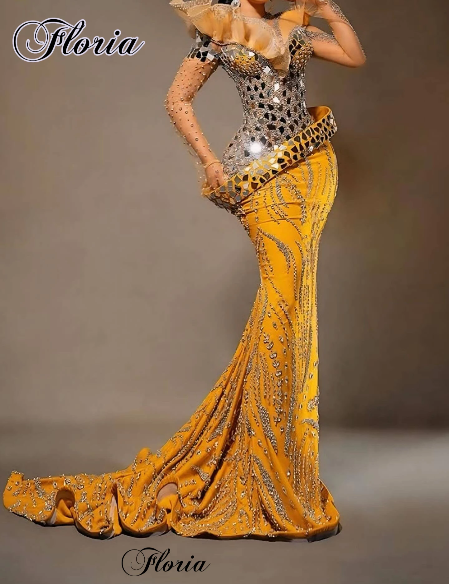 Full Heavy Handmade Gold Evening Dresses Beaded Long Sleeves Celebrity Dresses Prom Dresses Vestidos De Fiesta Customized 2026
Full Heavy Handmade Gold Evening Dresses Beaded Long Sleeves Celebrity Dresses Prom Dresses Vestidos De Fiesta Customized 2026