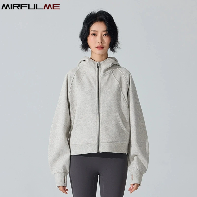 Autumn Winter Women Yoga Jackets Loose Sport Hoodies Fleece-Lined Warm Jacket Pockets Running Outerwear Fitness Gym Coat Female
Autumn Winter Women Yoga Jackets Loose Sport Hoodies Fleece-Lined Warm Jacket Pockets Running Outerwear Fitness Gym Coat Female