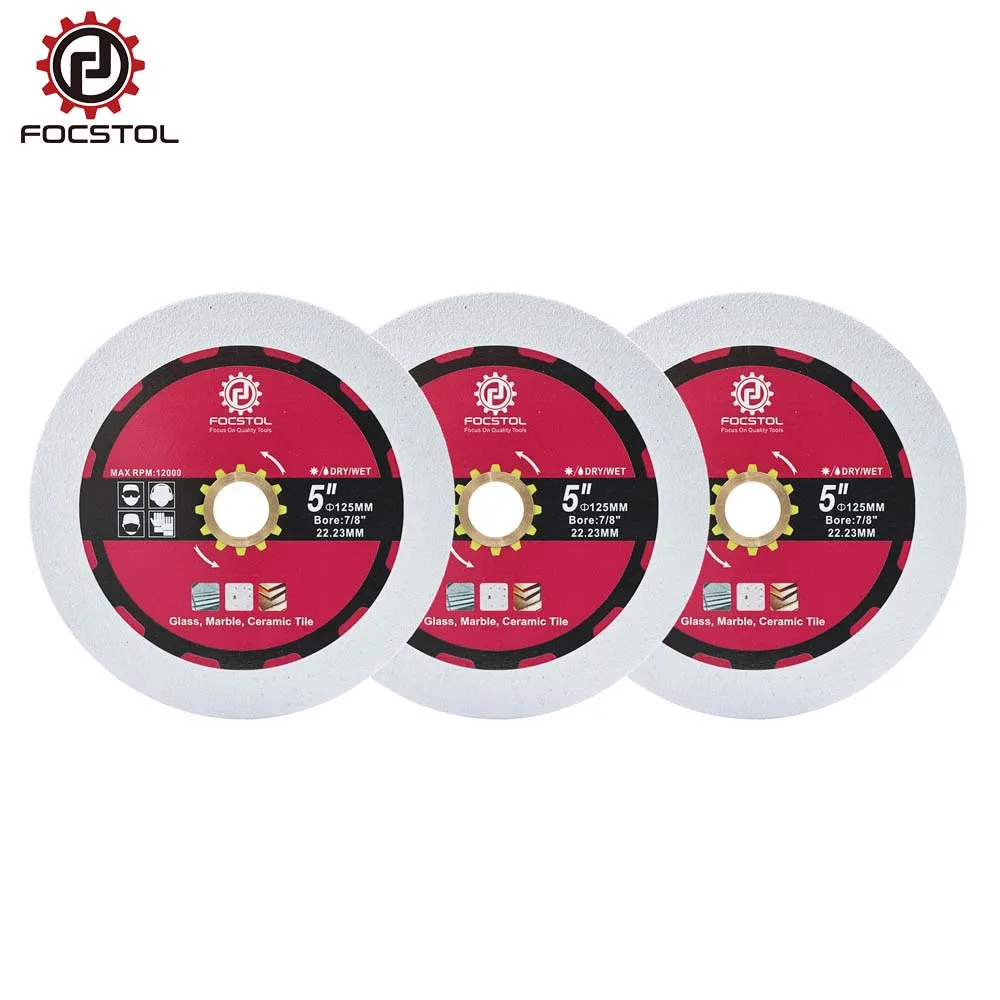FOCSTOL 125mm Diamond Glass Cutting Disc Diamond Saw Blade Cutting and Grinding for Glass Jade Crystal Wine Bottle 5inch Saw
FOCSTOL 125mm Diamond Glass Cutting Disc Diamond Saw Blade Cutting and Grinding for Glass Jade Crystal Wine Bottle 5inch Saw