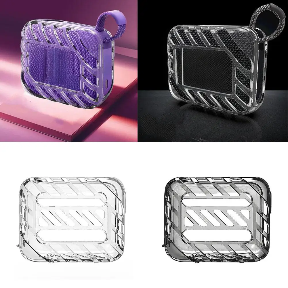TPU Transparent Case For JBL GO 4 Drop-Proof Anti-Scratch Bluetooth Speaker Soft Silicone Hollow Out Protective Cover S1A0
TPU Transparent Case For JBL GO 4 Drop-Proof Anti-Scratch Bluetooth Speaker Soft Silicone Hollow Out Protective Cover S1A0