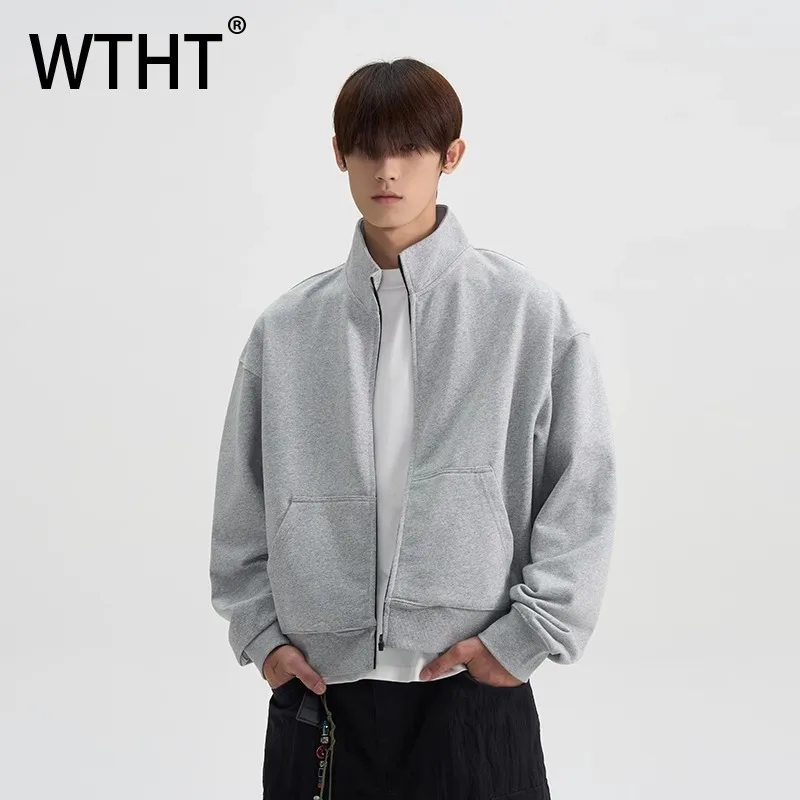 WTHT модные новые мужские однотонные повседневные куртки со сращенными карманами, модные летние пальто с длинными рукавами и воротником-стойкой, мужские 2A0103
WTHT модные новые мужские однотонные повседневные куртки со сращенными карманами, модные летние пальто с длинными рукавами и воротником-стойкой, мужские 2A0103