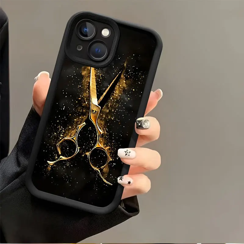 Golden Scissors Pattern Phone Case Suitable for iPhone 17 16 15 14 13 12 11 Pro/Max/Plus Anti Drop and Anti Shock Back Cover
Golden Scissors Pattern Phone Case Suitable for iPhone 17 16 15 14 13 12 11 Pro/Max/Plus Anti Drop and Anti Shock Back Cover