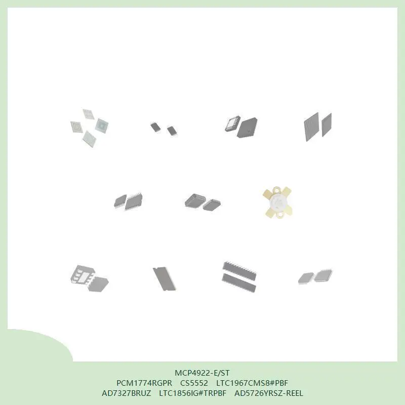 MCP4922-E/ST PCM1774RGPR CS5552 LTC1967CMS8 # PBF AD7327BRUZ LTC1856IG # TRPBF AD5726YRSZ-REEL
MCP4922-E/ST PCM1774RGPR CS5552 LTC1967CMS8 # PBF AD7327BRUZ LTC1856IG # TRPBF AD5726YRSZ-REEL