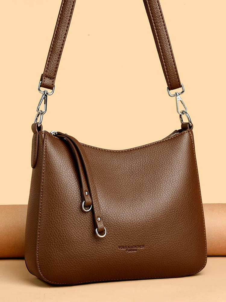 Сумка через плечо из натуральной кожи, женская большая сумка Capaci на одно плечо, диагональные сумки Sli Briti Sle, нейлоновая молния...
Сумка через плечо из натуральной кожи, женская большая сумка Capaci на одно плечо, диагональные сумки Sli Briti Sle, нейлоновая молния...