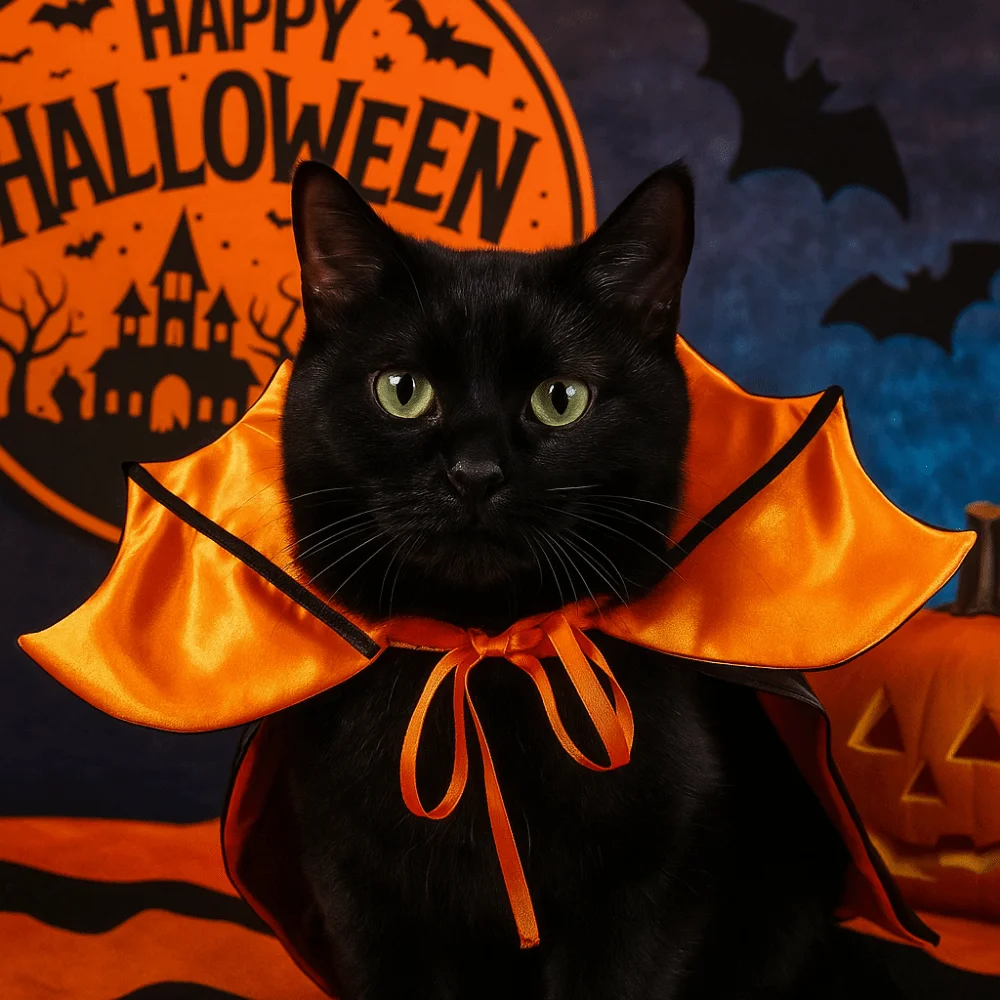 Bat Transformation Halloween Pet Costume Stand-collar Adjustable Small Dog Knight Cape Soft Fabric Easy To Wear
Bat Transformation Halloween Pet Costume Stand-collar Adjustable Small Dog Knight Cape Soft Fabric Easy To Wear