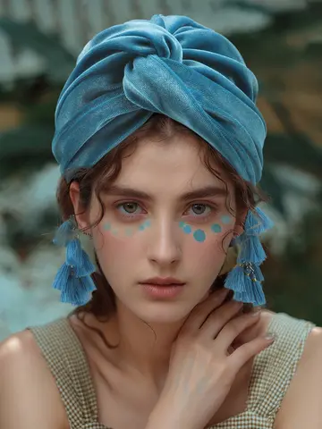 Cappello foulard da donna nuovo primaverile Cappello con frange moda retrò Cappello croce Boho