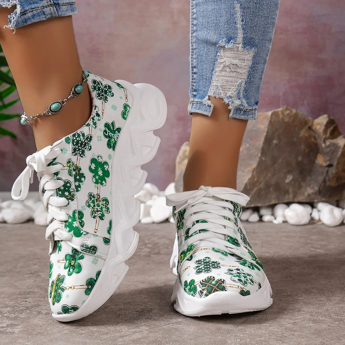 Pop Fashion Mesh Printed Sock Sneakers Women Rhinestone Knitted Breathable Flats Shoes Woman Comfort Non-Slip Running Walking Sh
Pop Fashion Mesh Printed Sock Sneakers Women Rhinestone Knitted Breathable Flats Shoes Woman Comfort Non-Slip Running Walking Sh