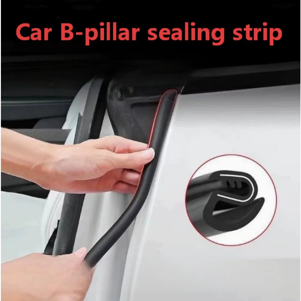 Car B-pillar Sealing Strip 1Pair Car Door Edge Seal Strip Car Rubber Weatherstrip Sound Insulation Sealing Strips with Steel Bar
Car B-pillar Sealing Strip 1Pair Car Door Edge Seal Strip Car Rubber Weatherstrip Sound Insulation Sealing Strips with Steel Bar