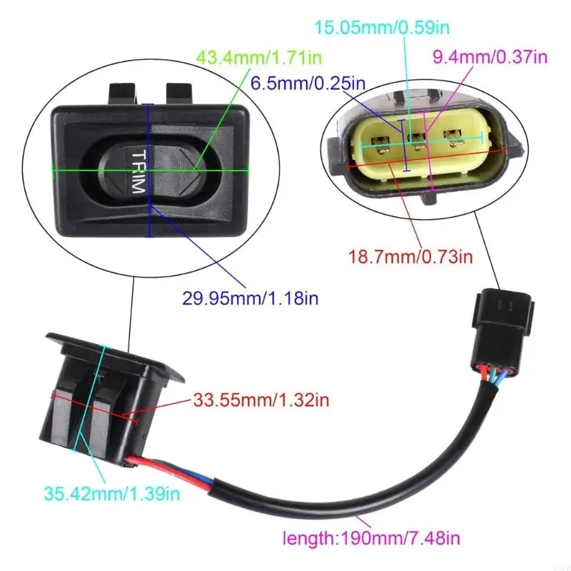 P9FDBoat Trim Tilt Switch 87-896620001 87-8M0042300 87-8569901 For Outboard 25-400HP
P9FDBoat Trim Tilt Switch 87-896620001 87-8M0042300 87-8569901 For Outboard 25-400HP