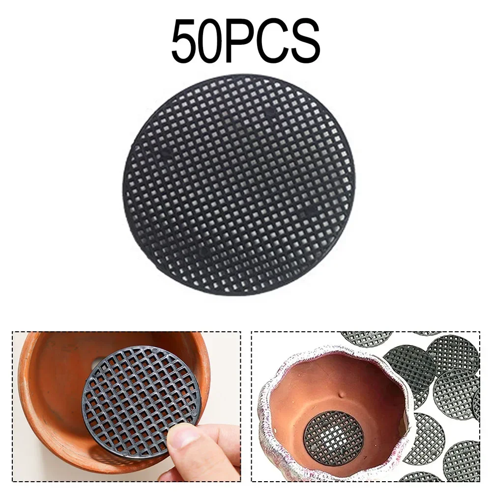 50pc Flower Pot Anti-Leakage Soil Gasket Round Plastic Breathable Gardening Mesh Pad Earth Pads Flower Pot Mesh Pad For Plant
50pc Flower Pot Anti-Leakage Soil Gasket Round Plastic Breathable Gardening Mesh Pad Earth Pads Flower Pot Mesh Pad For Plant